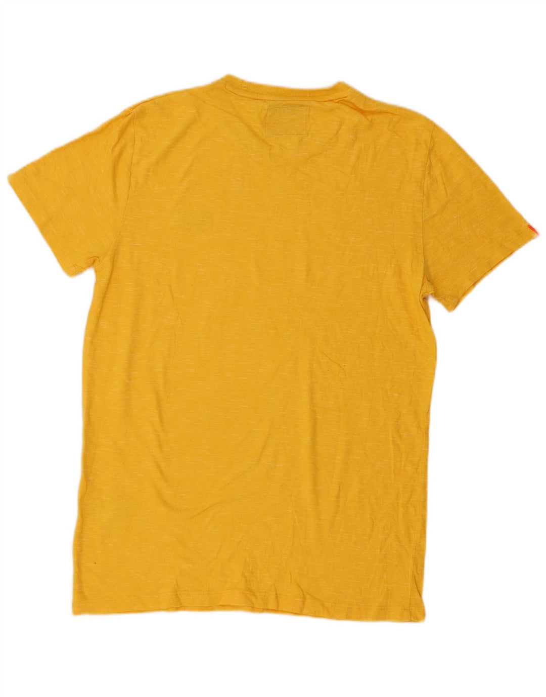 T-shirt męski Superdry, średni żółty, bawełniany