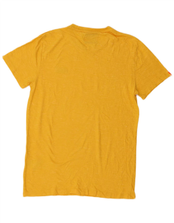 T-shirt męski Superdry, średni żółty, bawełniany