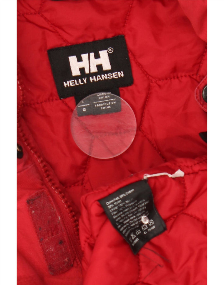 Męska kurtka wiatrówka Helly Hansen UK 40, duża, czerwona, bawełniana
