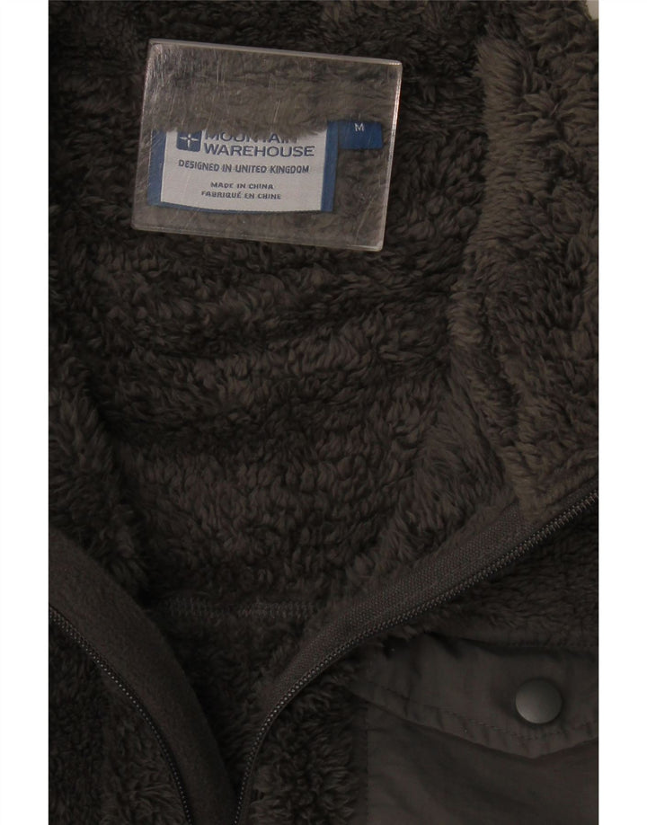 Męski sweter polarowy Mountain Warehouse z zamkiem błyskawicznym, średnioszary, poliestrowy