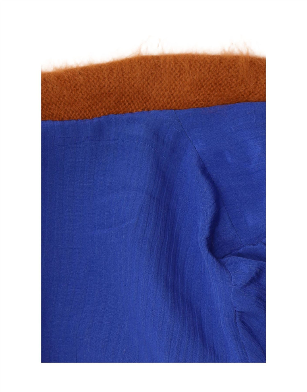 Vintage damski sweter o przedłużonym kroju, UK 14, średni brąz Paisley