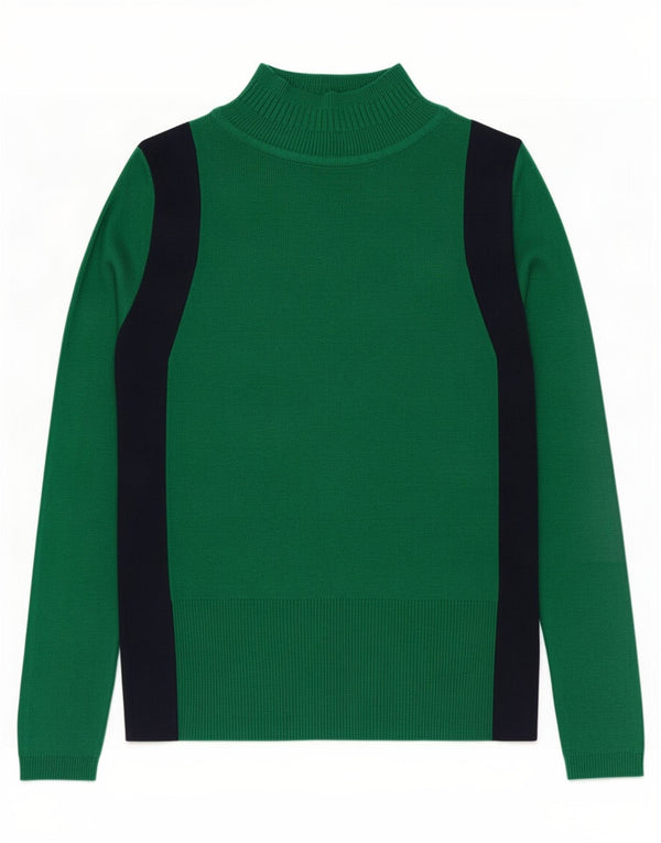 Marks & Spencer Damski sweter z golfem UK 10, mały zielony