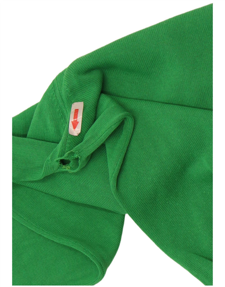 Męski sweter Lacoste z dekoltem w kształcie litery V, rozmiar 4, średni zielony