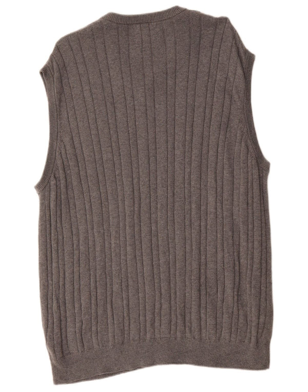Marks & Spencer Męski podkoszulek bez rękawów, 2XL, szary, bawełniany