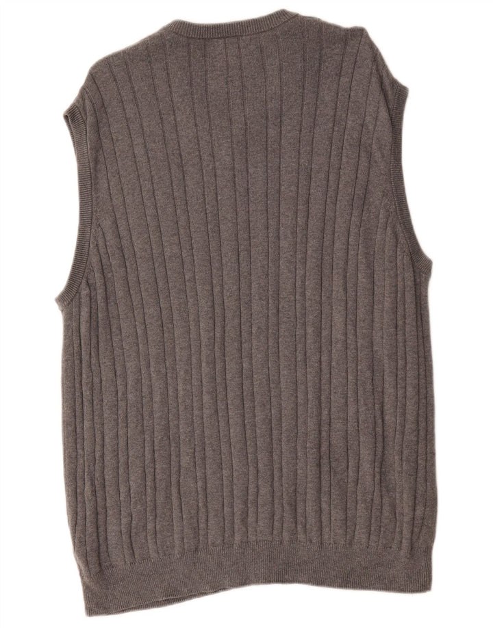 Marks & Spencer Męski podkoszulek bez rękawów, 2XL, szary, bawełniany