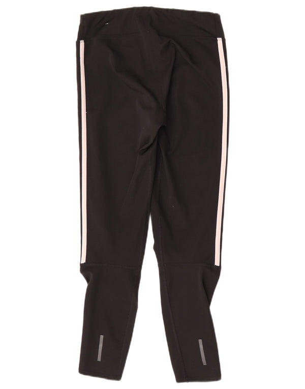 Damskie legginsy Adidas Climalite Crop UK 8/10, małe, czarne, poliestrowe