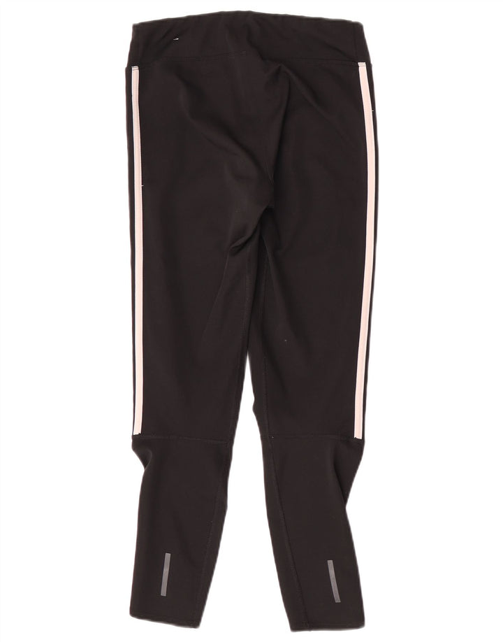 Damskie legginsy Adidas Climalite Crop UK 8/10, małe, czarne, poliestrowe