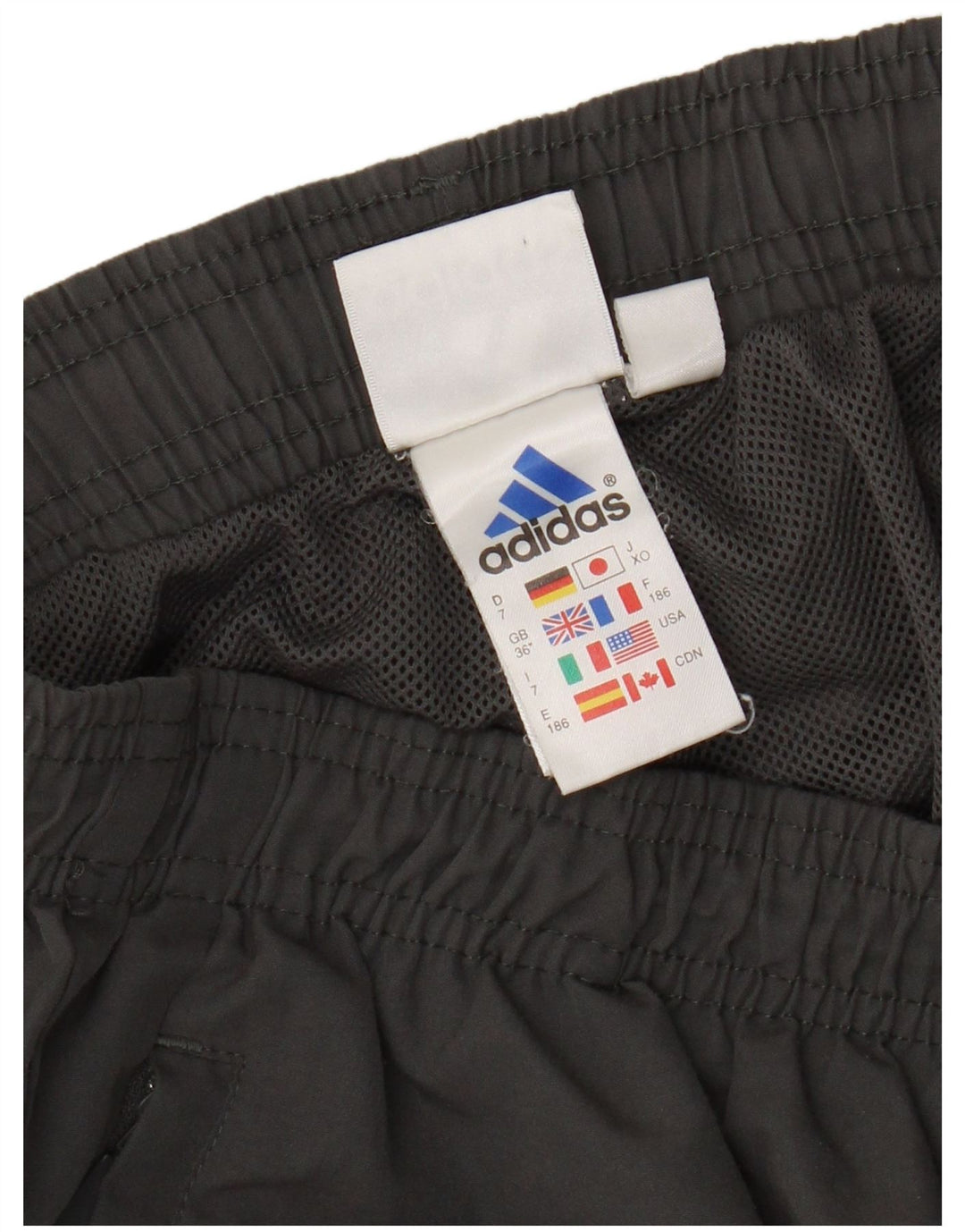 Męskie spodnie dresowe Adidas, duże, szare, z poliestru