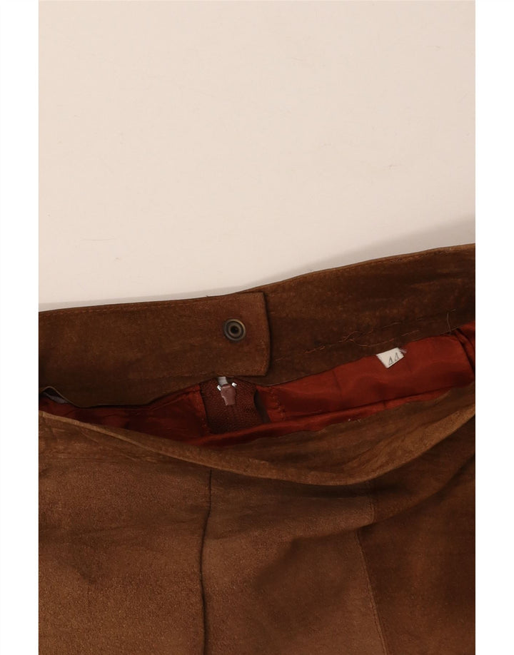 Zamszowa spódnica damska VINTAGE IT 44 Medium W28 Brown