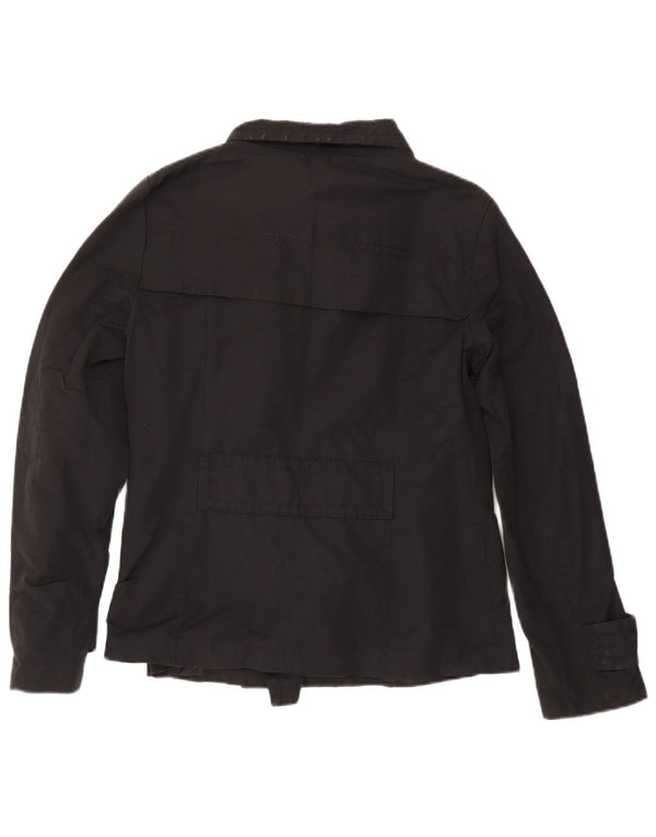 Krótki płaszcz damski Zara UK 18 XL, czarny, bawełniany