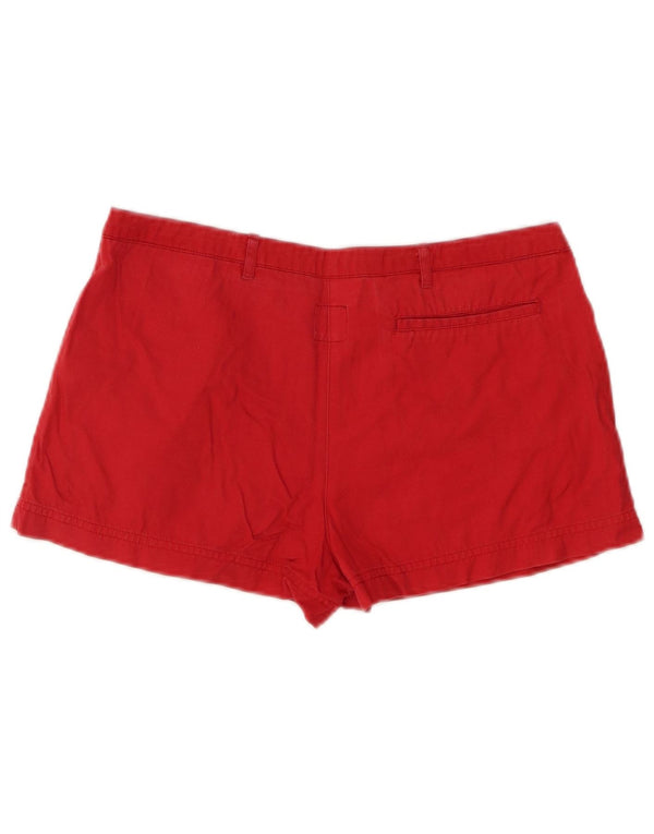 Adidas Damskie Hot Pants UK 10 Small W29 Czerwona Bawełna