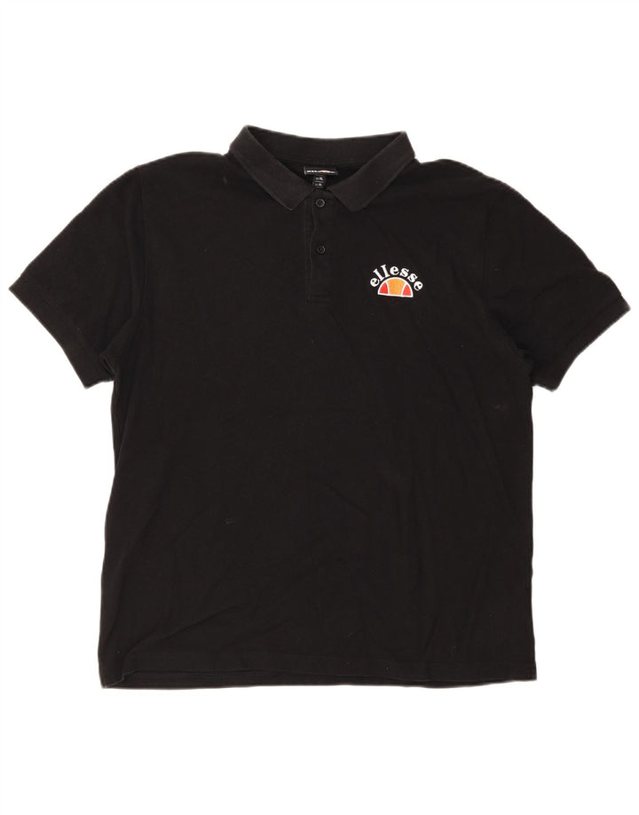 Męska koszulka polo Ellesse XL, czarna, bawełniana