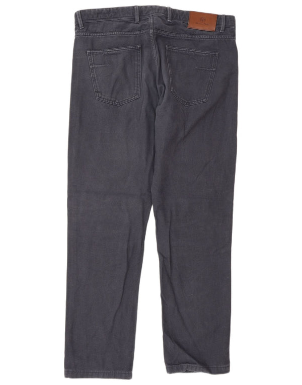 Męskie spodnie proste Massimo Dutti EU 42 Large W32 L30 Granatowe