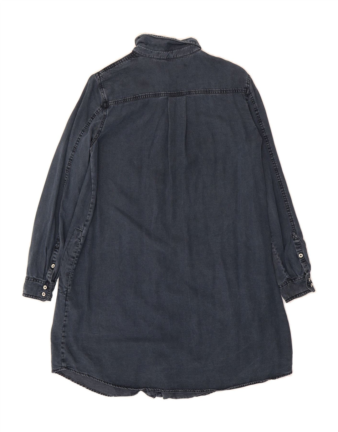 MASSIMO DUTTI Womens Oversized Denim Dress EU 36 XS Navy Blue Lyocell Vintage Massimo Dutti and Second-Hand Massimo Dutti from Messina Hembry 