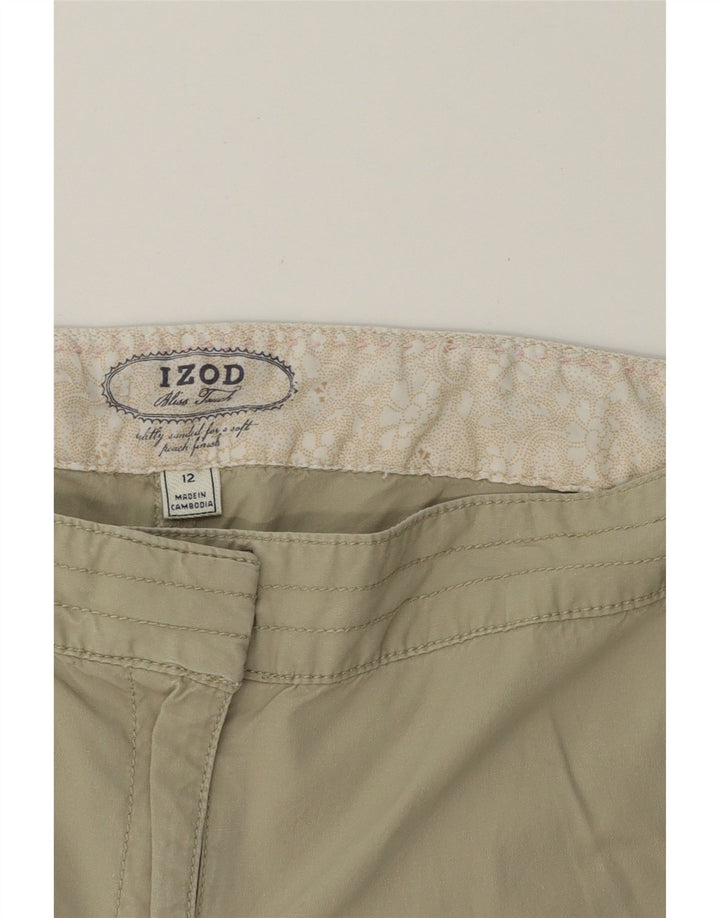 IZOD Womens Chino Shorts US 12 Large W32  Beige Cotton Vintage Izod and Second-Hand Izod from Messina Hembry 