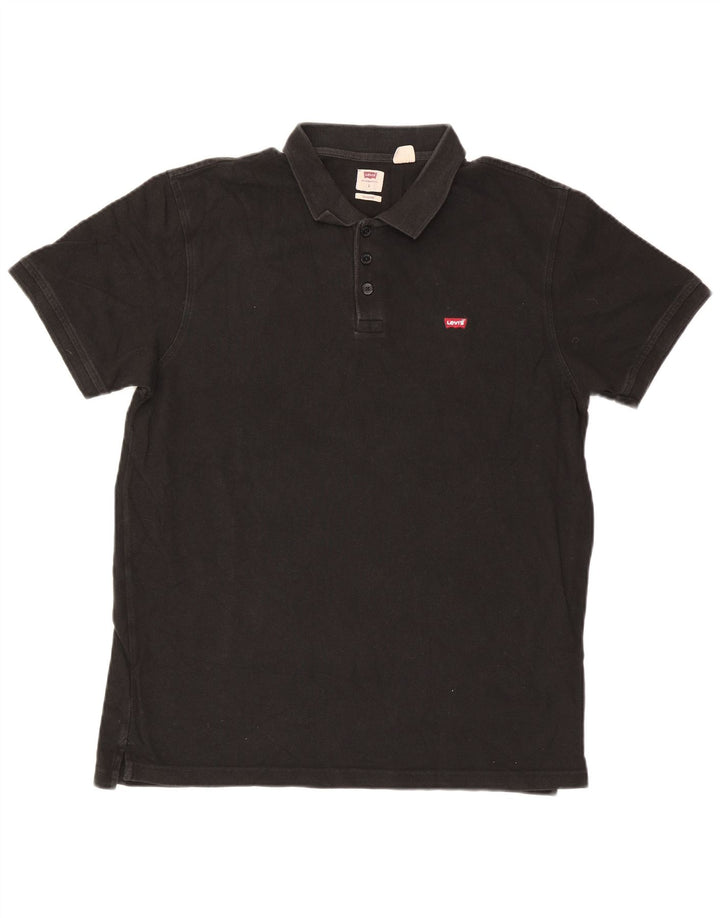 Męska standardowa koszulka polo Levi's, duża, czarna, bawełniana