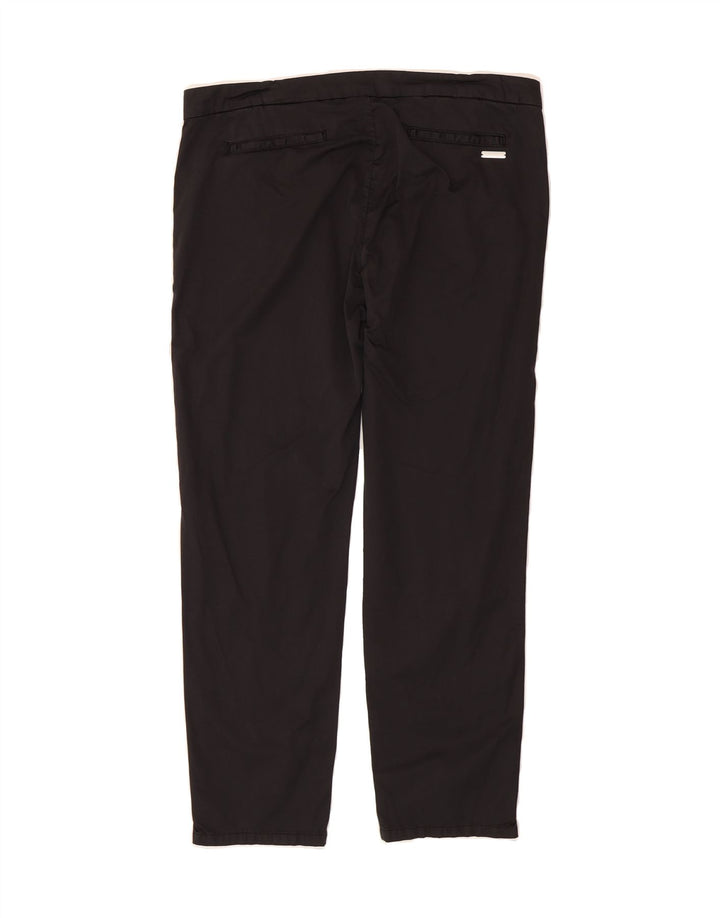 WOOLRICH Womens Stretch Slim Fit Suit Trousers W31 L27 Black Vintage Woolrich and Second-Hand Woolrich from Messina Hembry 