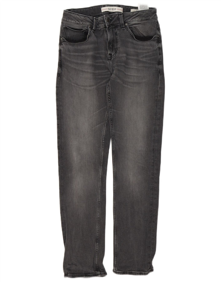 Męskie jeansy Guess W30 L31 Szare bawełniane