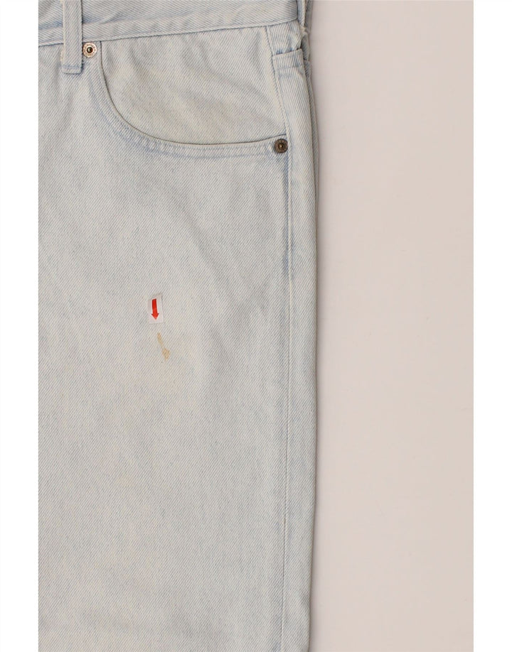 UNIFORM Womens High Rise Cropped Jeans W33 L25 Blue Cotton Vintage Uniform and Second-Hand Uniform from Messina Hembry 