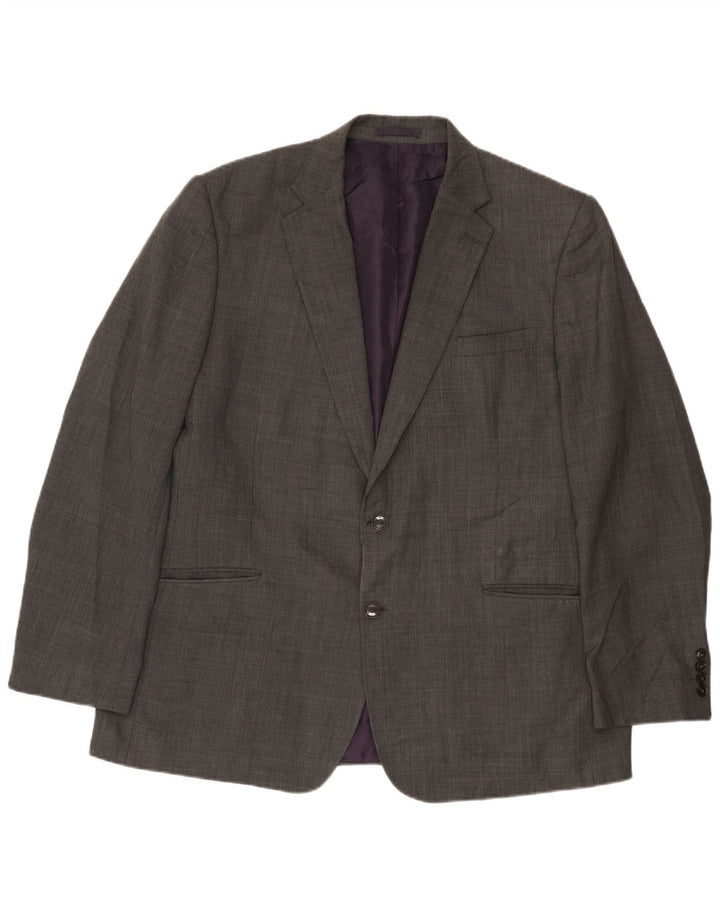 Marks & Spencer Męska marynarka zapinana na 2 guziki, UK 46 XL, szara wełna