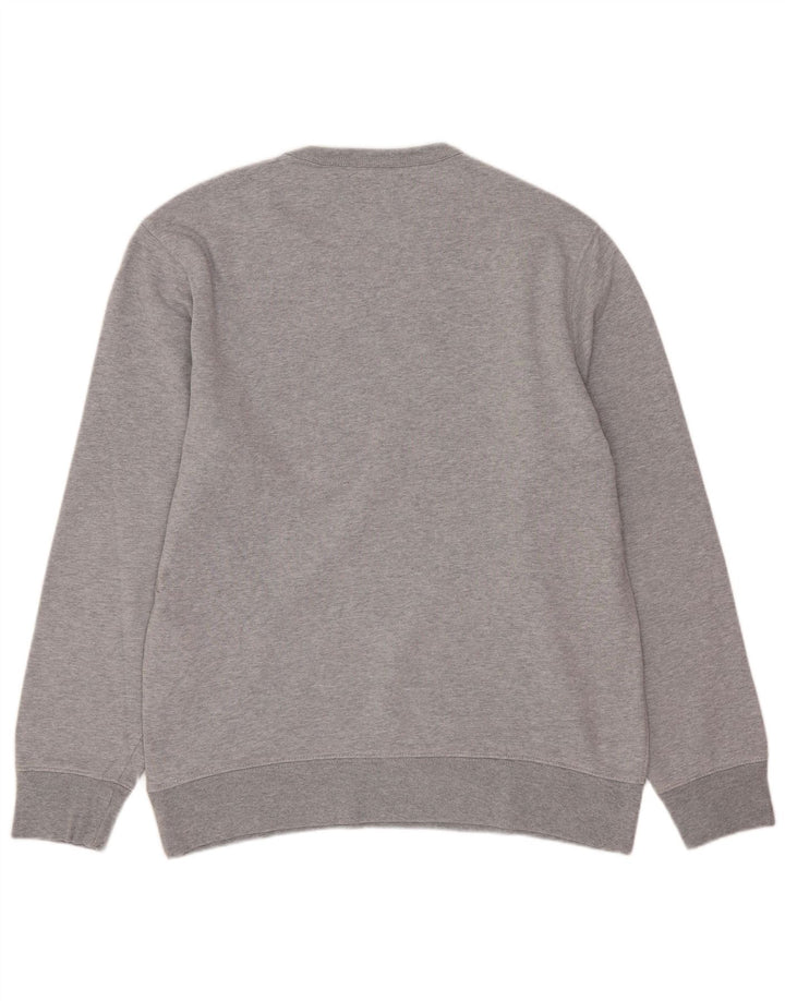 Męska bluza Levi's z grafiką, sweter XS, szara, nakrapiana bawełna