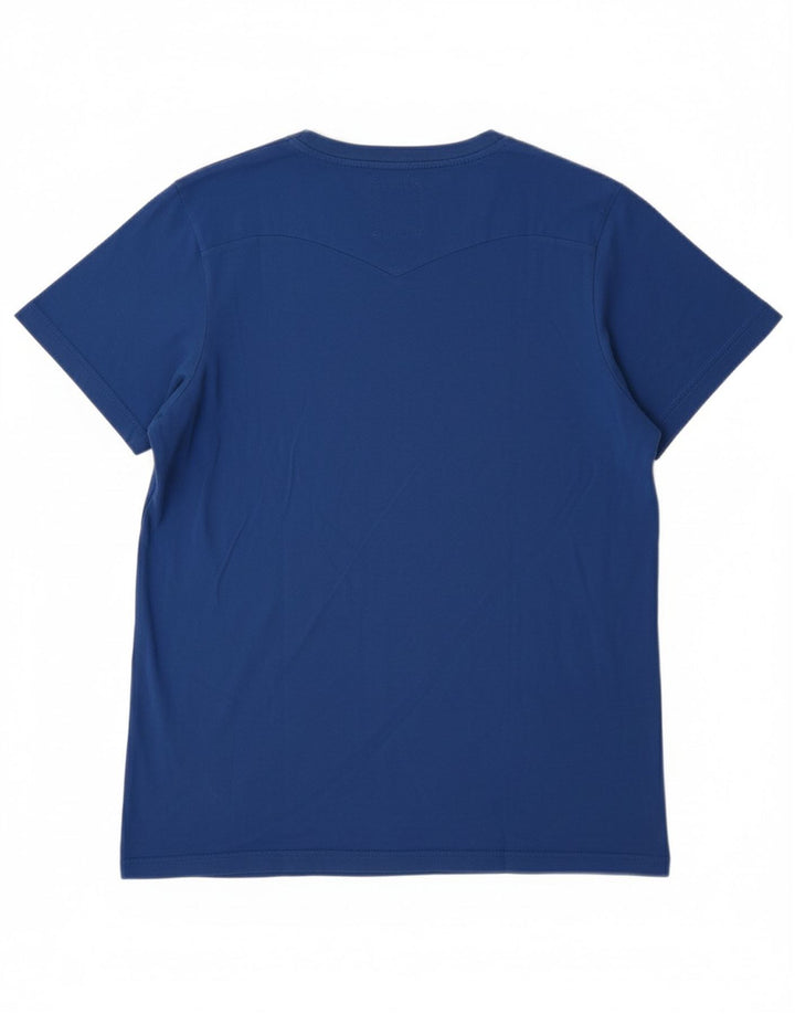 Chłopięcy T-shirt z grafiką LEVI'S, 15-16 lat, niebieska bawełna