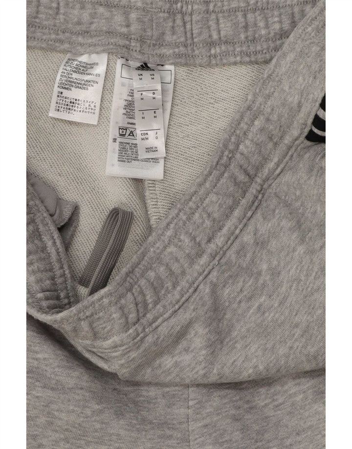 Męskie spodnie dresowe Adidas, średnioszare, bawełniane