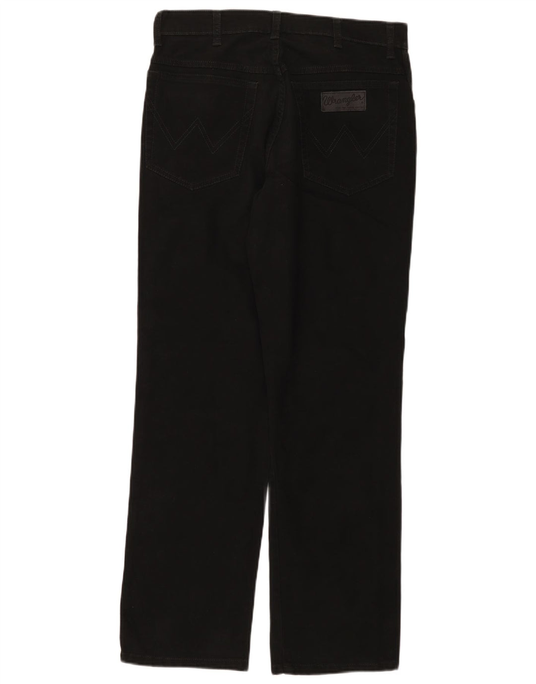 Męskie jeansy Wrangler Texas Stretch Straight W33 L30 Czarne bawełniane