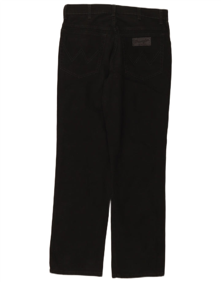 Męskie jeansy Wrangler Texas Stretch Straight W33 L30 Czarne bawełniane