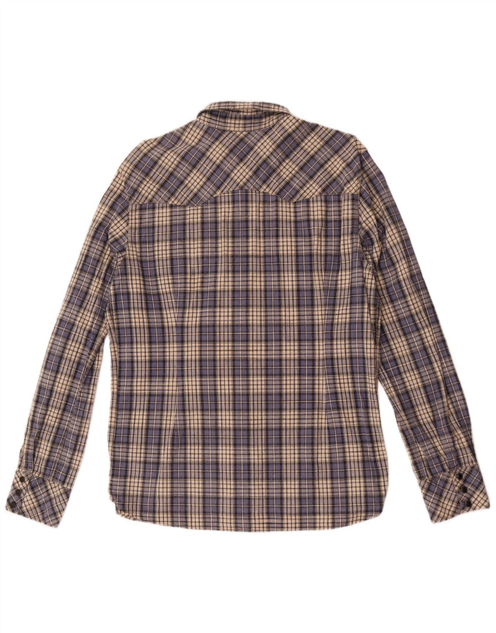 Koszula męska Levi's Slim Fit, duża, niebieska, bawełniana w kratę