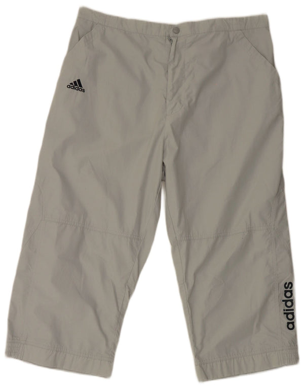 Męskie spodnie Adidas Graphic Capri W40 L21 Szary poliester