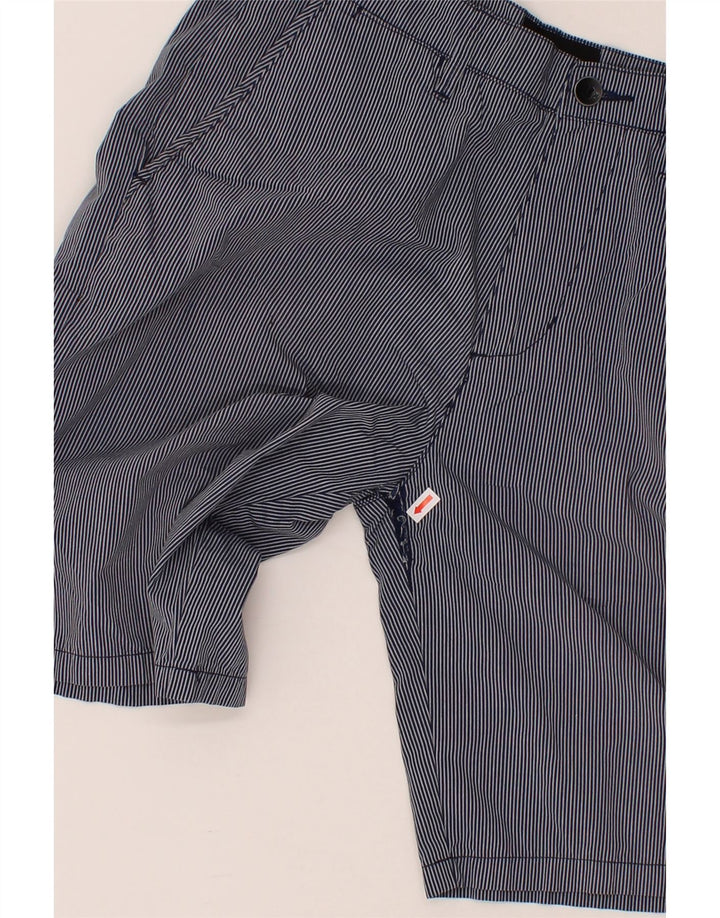 HURLEY Mens Chino Shorts W30 Medium Navy Blue Pinstripe Vintage Hurley and Second-Hand Hurley from Messina Hembry 