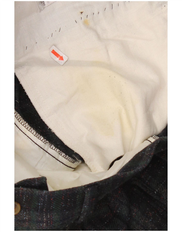 Męskie proste spodnie codzienne Ciao IT 48 Medium W32 L33 Zielona krata