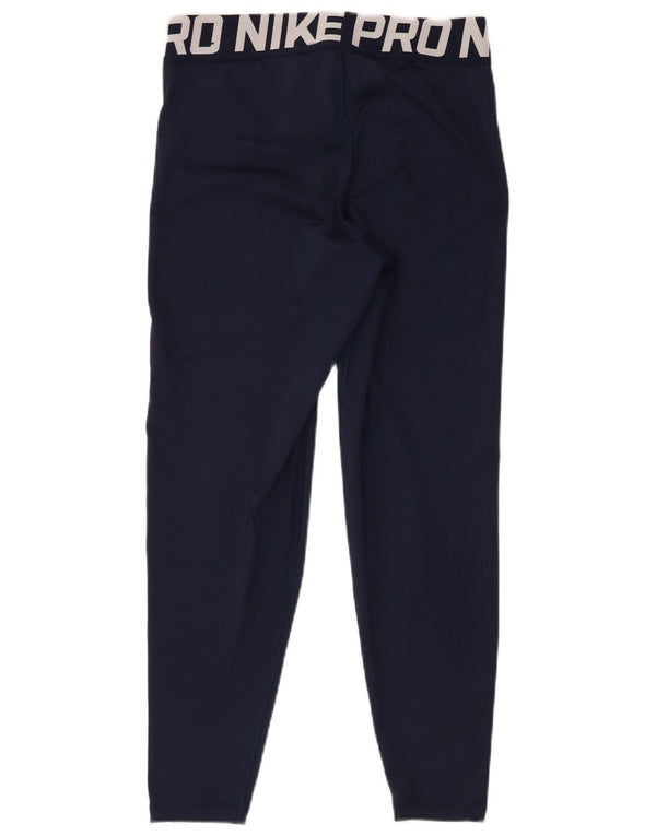 Damskie legginsy Nike Dri Fit Graphic UK 14, średni granatowy poliester