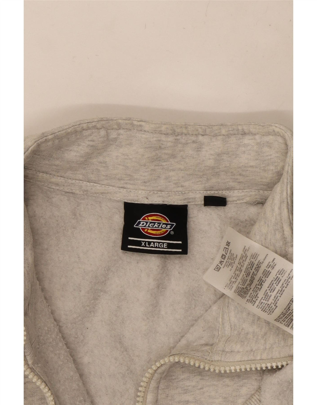 Damski sweter oversize DICKIES z zamkiem błyskawicznym, UK 18 XL, szara bawełna