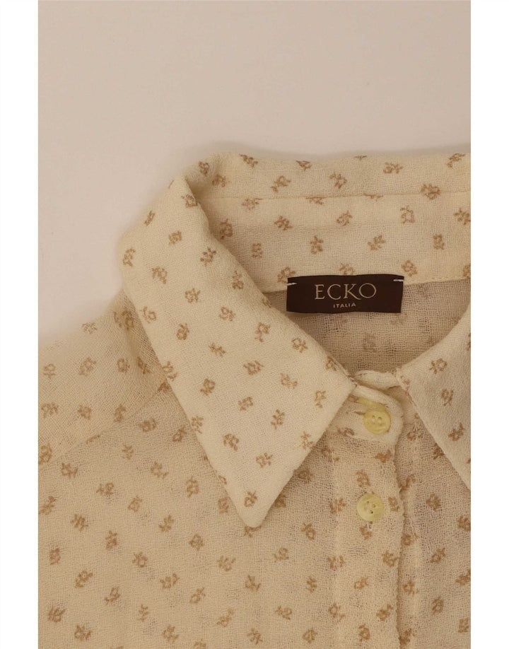 Damska bluzka koszulowa Ecko Unlimited UK 10 Small Beige Spotted