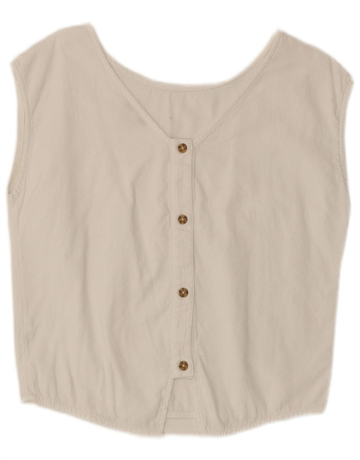 Damska bluzka bez rękawów Esprit UK 10 Small White