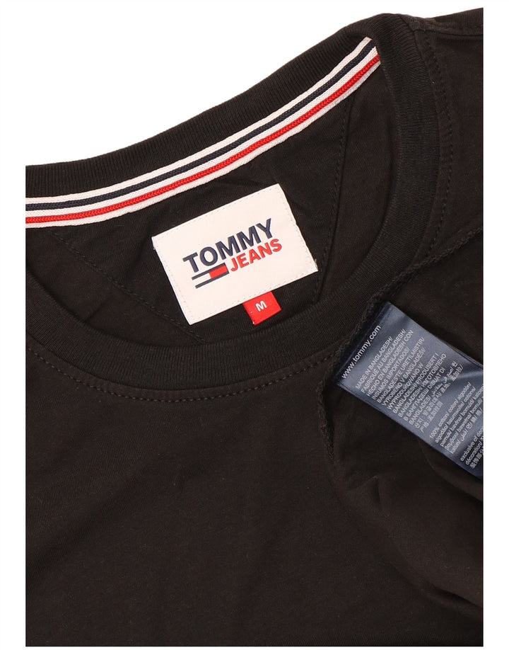 Męska koszulka T-shirt TOMMY HILFIGER, średnia czarna, bawełniana
