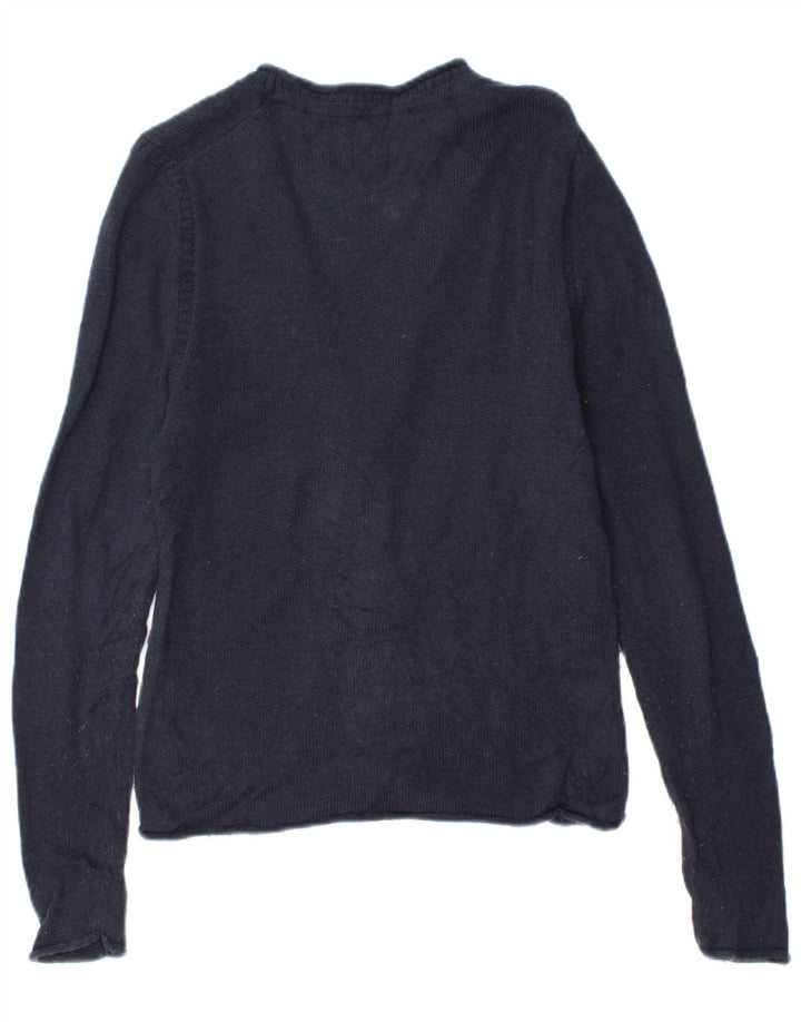 Sweter damski Tommy Hilfiger rozpinany UK 6 XS, granatowo-wełniany