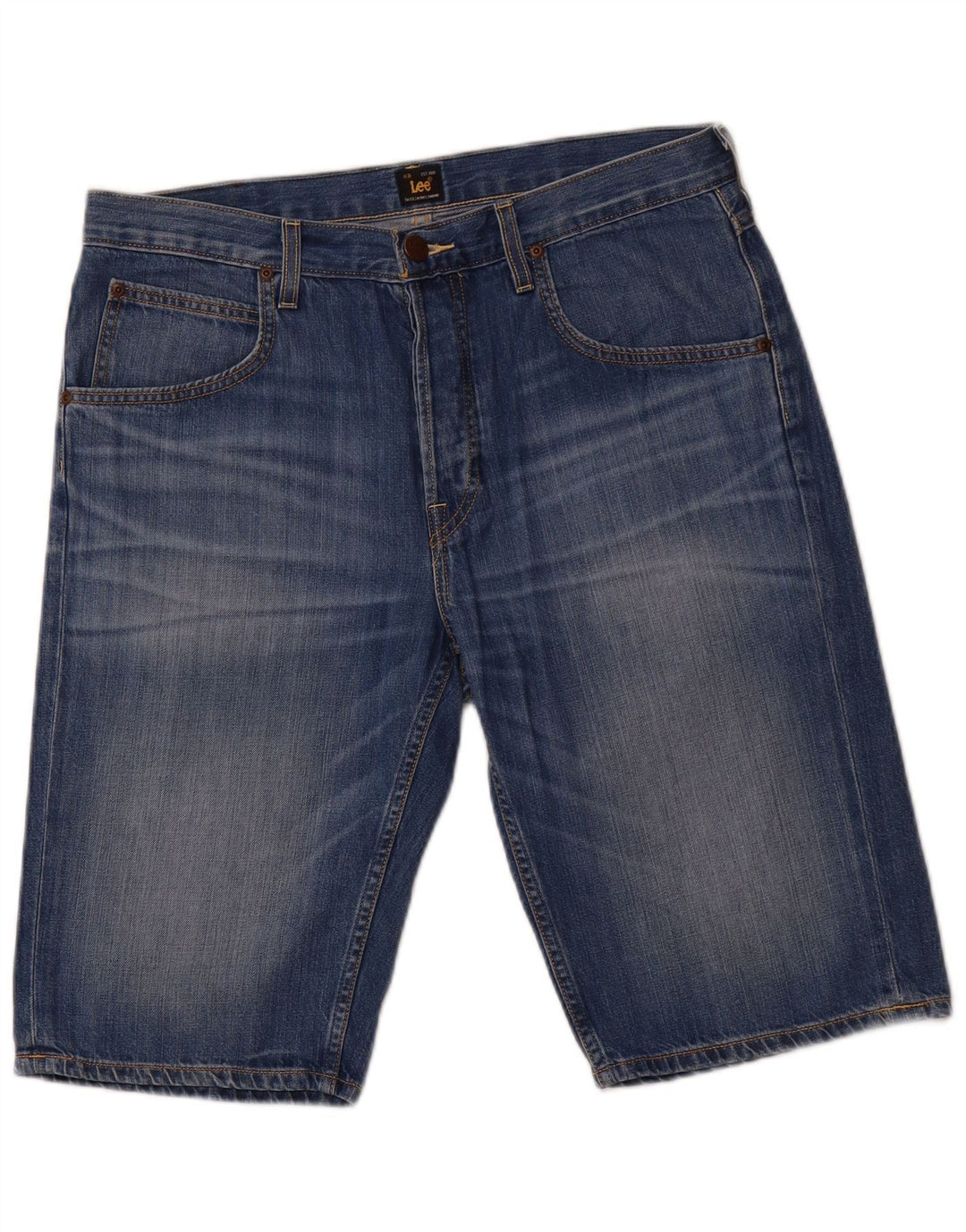 Męskie spodenki jeansowe LEE W34, duże, niebieskie