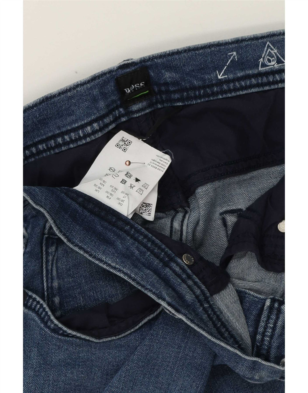 Męskie jeansy slim fit Hugo Boss W36 L30 Niebieskie bawełniane