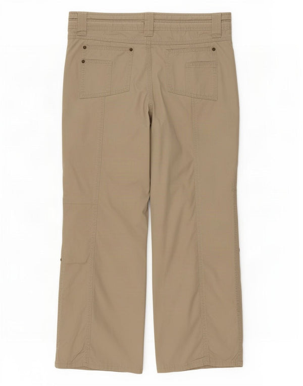 Marks & Spencer Damskie proste spodnie codzienne UK 14 duże W34 L27 beżowe