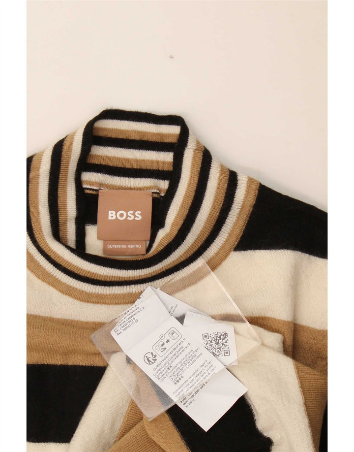 Sweter damski Hugo Boss z golfem UK 10, mały, wielokolorowy
