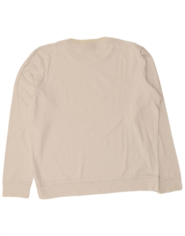 Męska bluza z grafiką Hugo Boss XL, biała, bawełniana