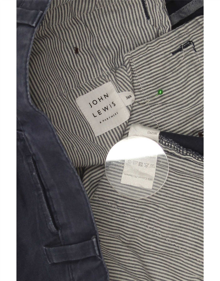 Męskie szorty Chino Regular John Lewis W36, duże, granatowe, bawełniane