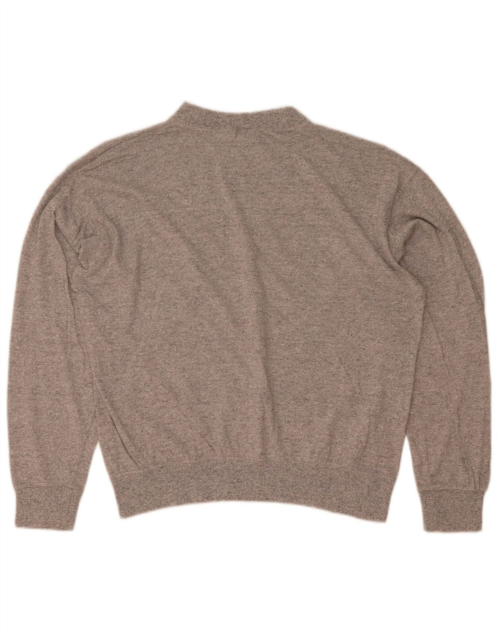 Męski sweter z grafiką Champion, średnioszary, bawełniany