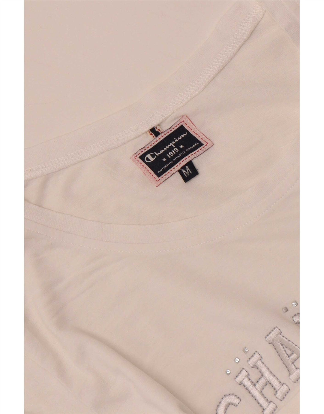 Damska koszulka graficzna Champion Top UK 12 Medium White