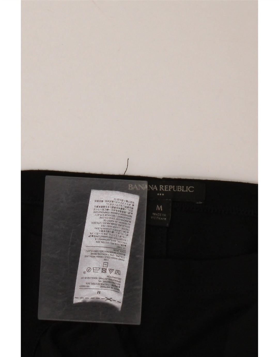 BANANA REPUBLIC Damska bluzka z rękawem 3/4, UK 12, średni czarny poliester