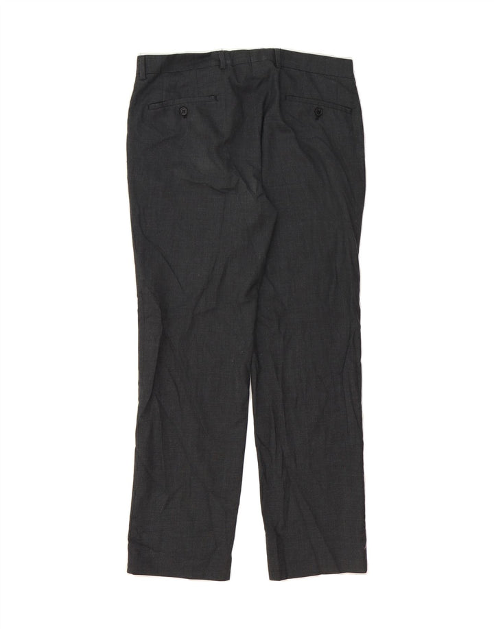 MICHAEL KORS Mens Straight Suit Trousers W33 L30 Grey Polyester Vintage Michael Kors and Second-Hand Michael Kors from Messina Hembry 