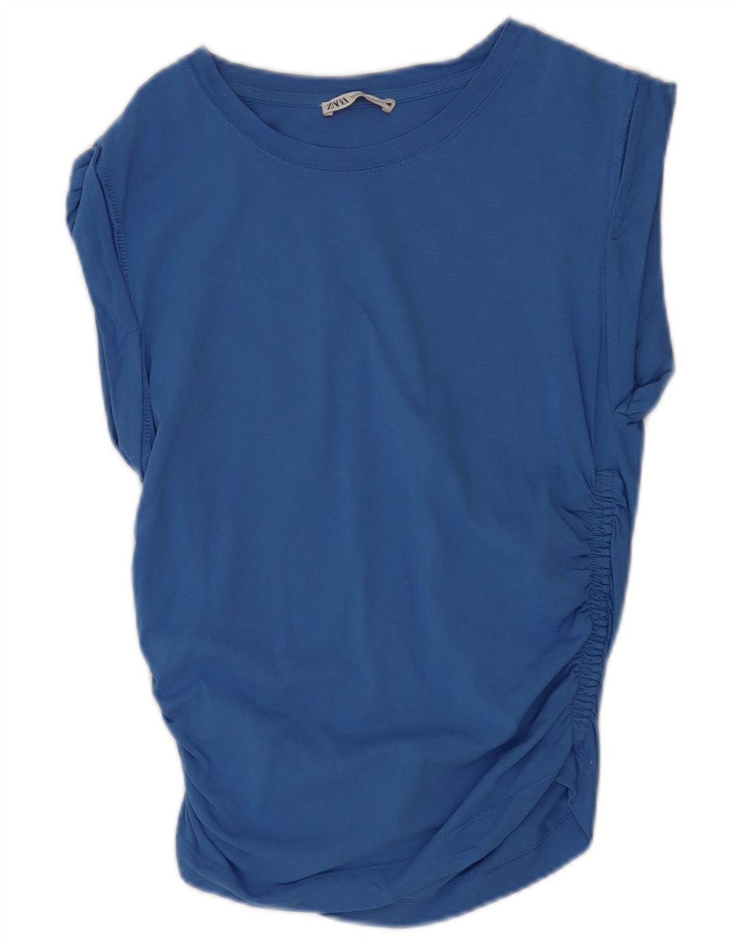 Damska bluzka bez rękawów Zara Top UK 10 Small Blue